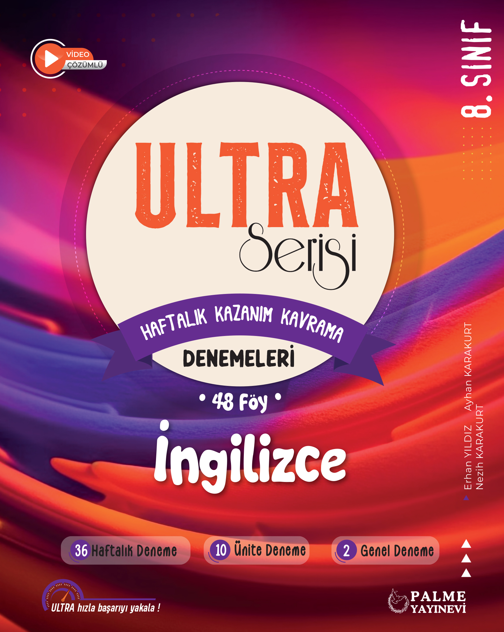 Ultra Serı̇Sı̇ 8. Sınıf İngilizce Haftalık Kazanım Kavrama Denemelerı̇-48 FöY kapak görseli